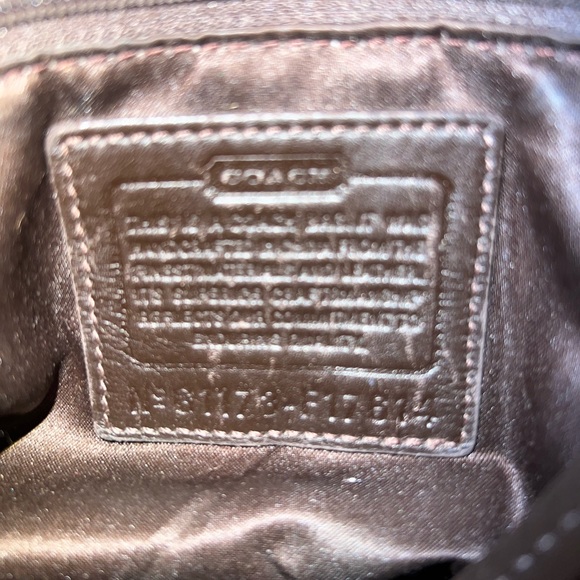 Coach purse brown and gold mixed materials in great condition! - Picture 8 of 16